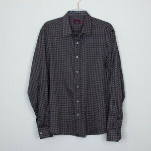 Untuckit Mens‎ Arancano Button Down Shirt Size Large Cotton Long Sleeve Office